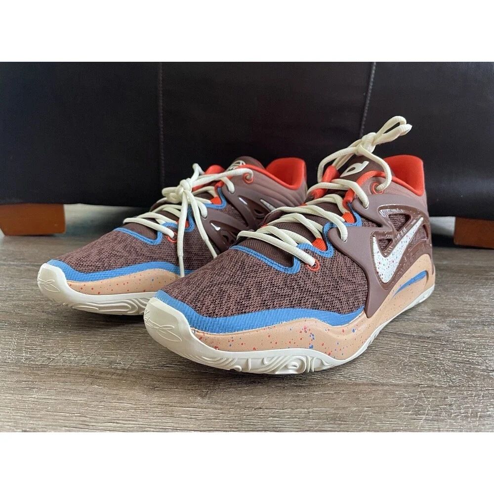 Nike KD 15 EYBL Fauna Brown Coconut Milk Men’s Sz 13 DV2555-200
